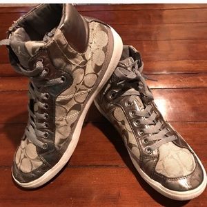 Coach high tops. Women 8.5. Men 7